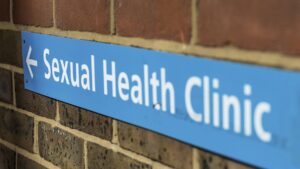 Sexual Health Sign on wall