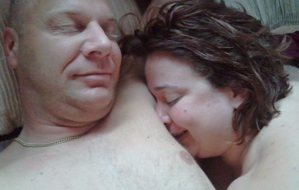 SWADDorset.org Lorraine Cuddled into Mike's armpit