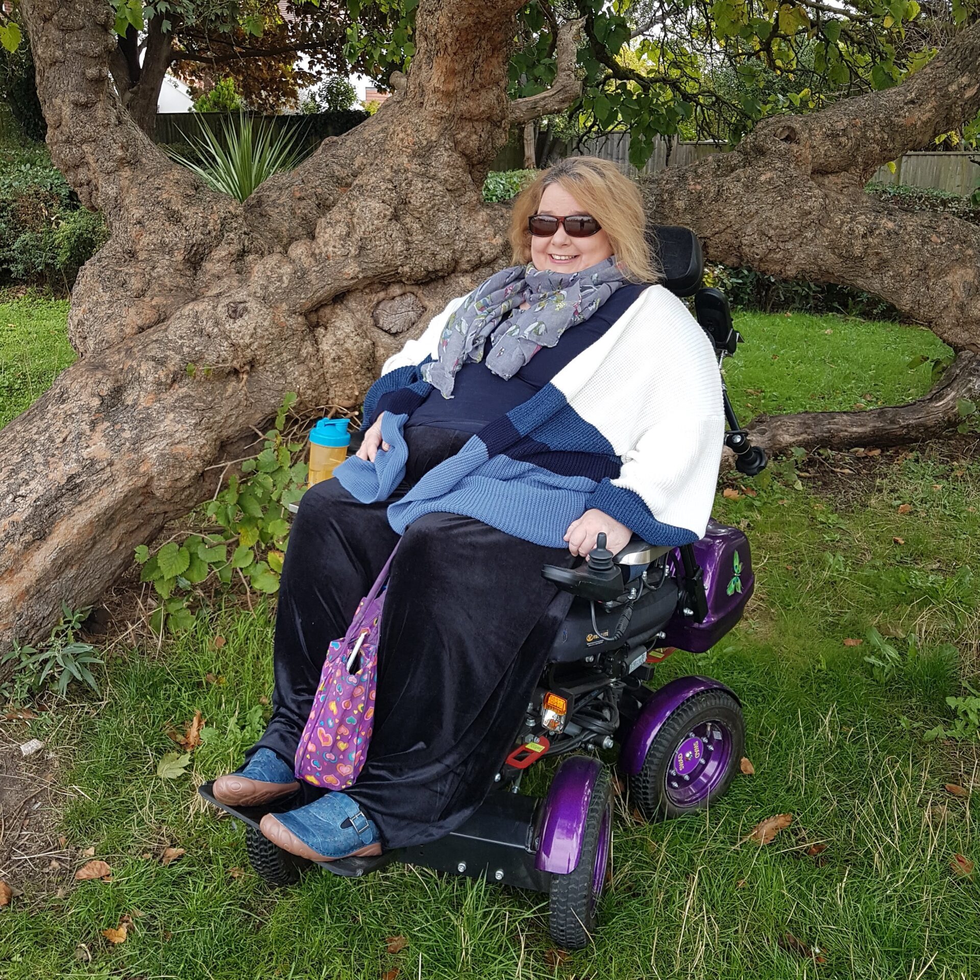 SWAD Lorraine in wheelchair full length photo